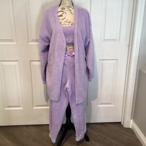 Weekending  Women 3 Piece Lounge Set, Size XL, Color Purple NEW